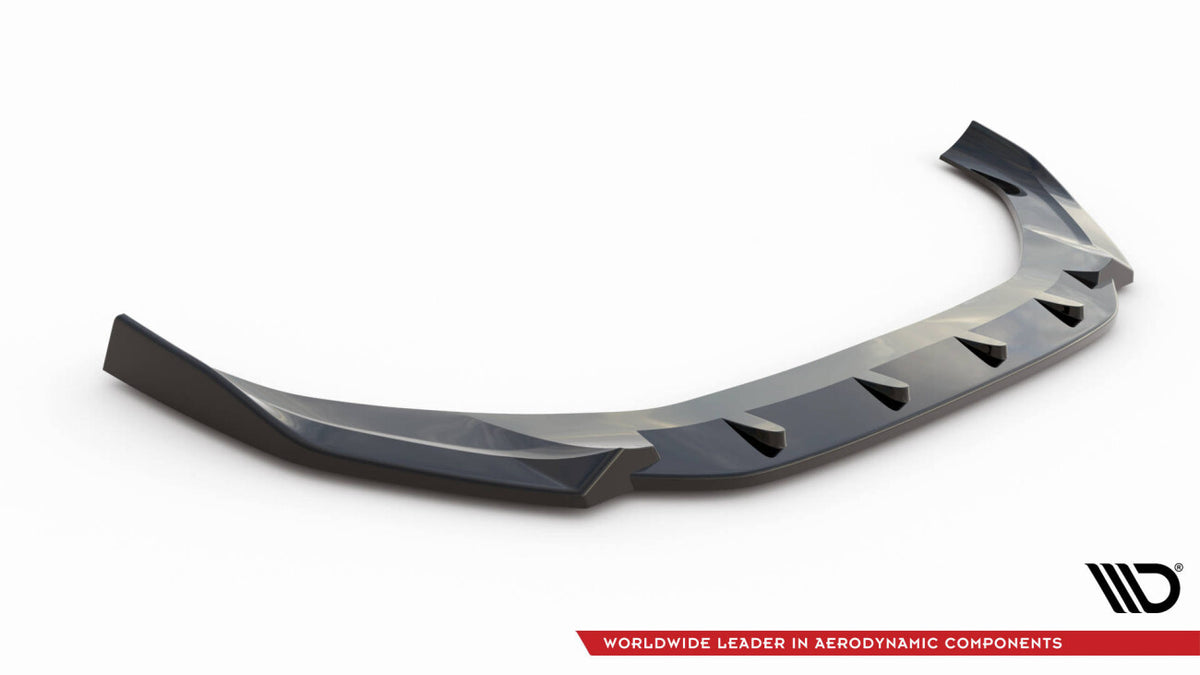 Frontlippe V.1 passend für Audi A4 B9 FL schwarz Hochglanz