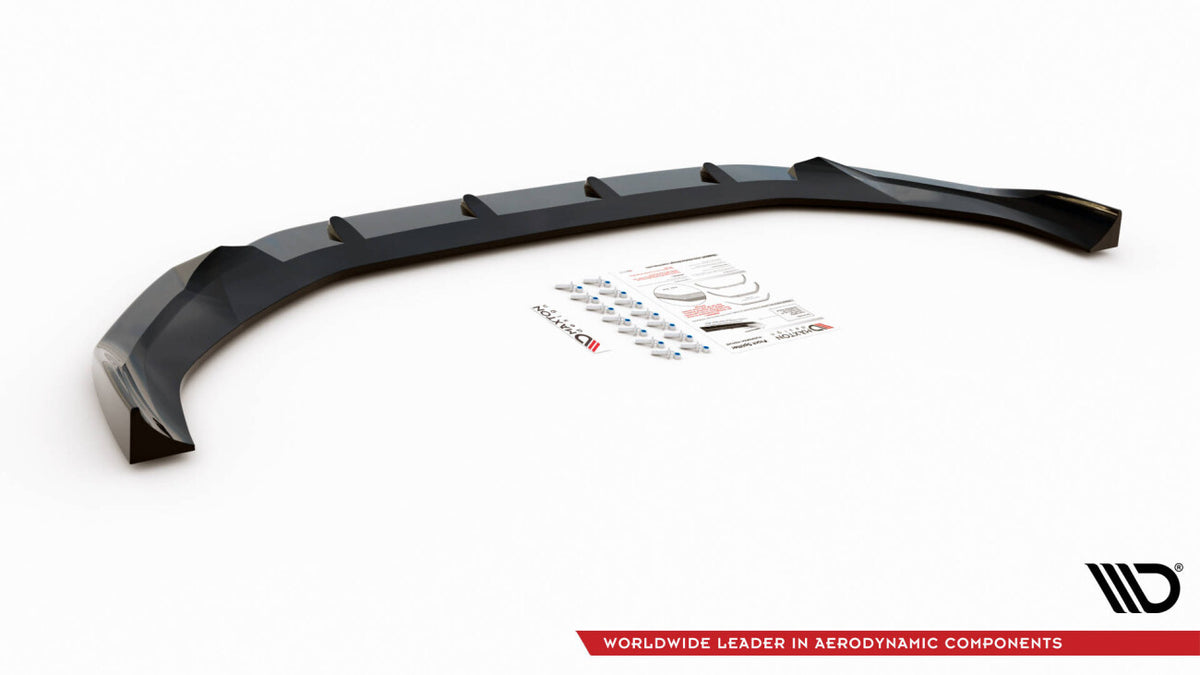 Frontlippe V.1 passend für Audi A4 B9 FL schwarz Hochglanz