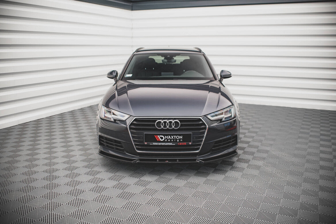 Frontlippe V.1 passend für Audi A4 B9 schwarz Hochglanz