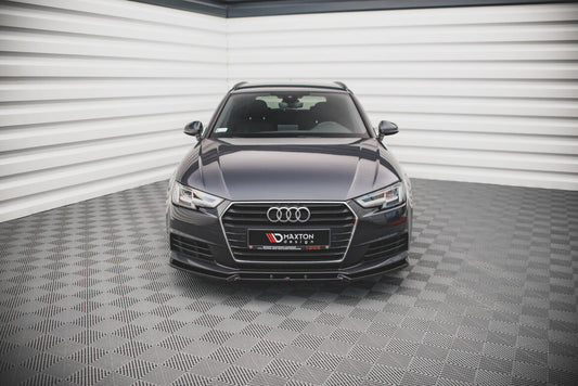 Frontlippe V.1 passend für Audi A4 B9 schwarz Hochglanz