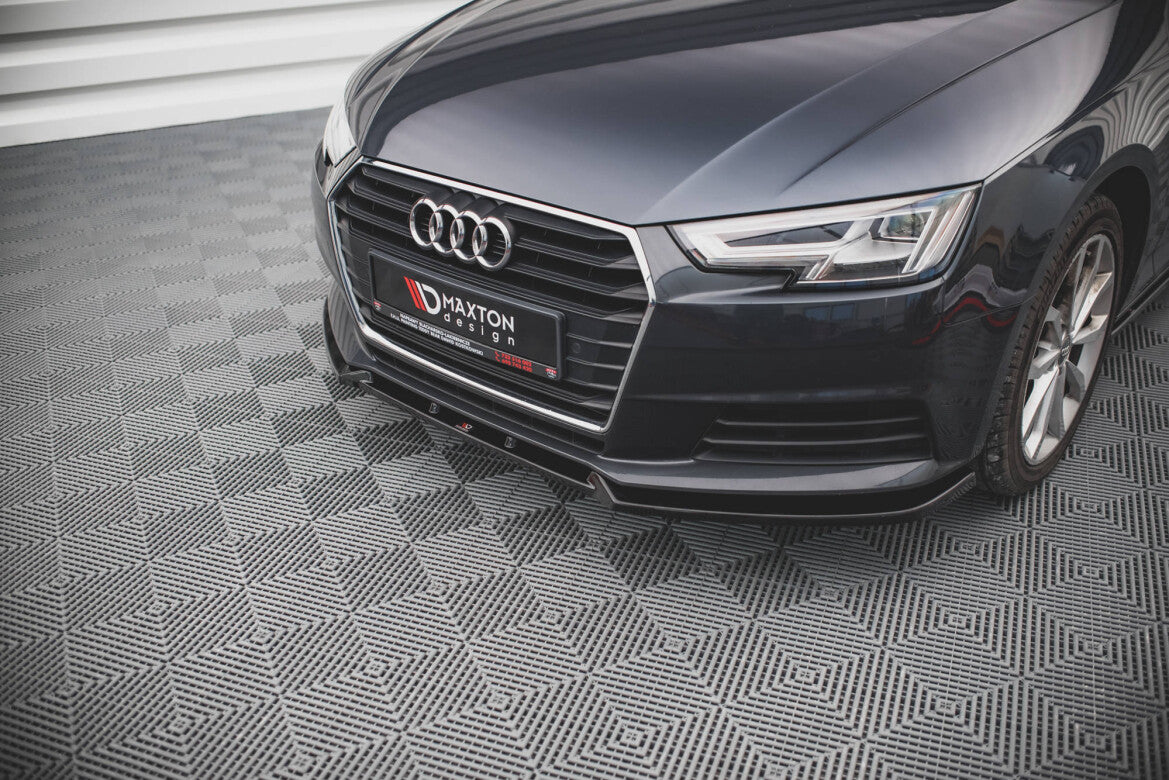 Frontlippe V.1 passend für Audi A4 B9 schwarz Hochglanz