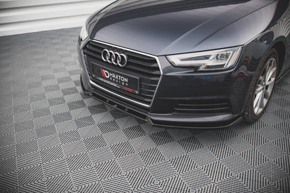 Frontlippe V.1 passend für Audi A4 B9 schwarz Hochglanz