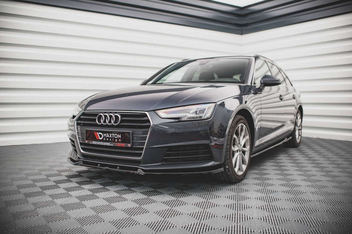 Frontlippe V.1 passend für Audi A4 B9 schwarz Hochglanz