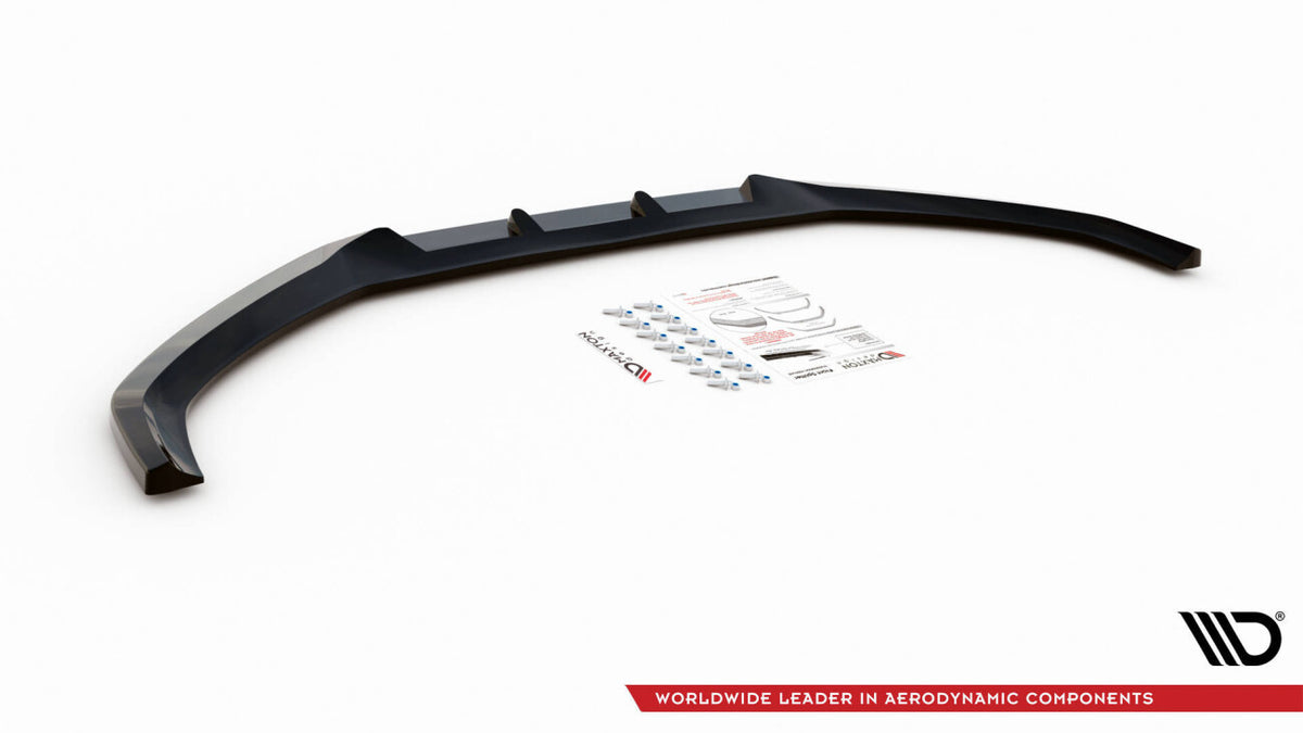Frontlippe V.1 passend für Audi A4 B9 schwarz Hochglanz