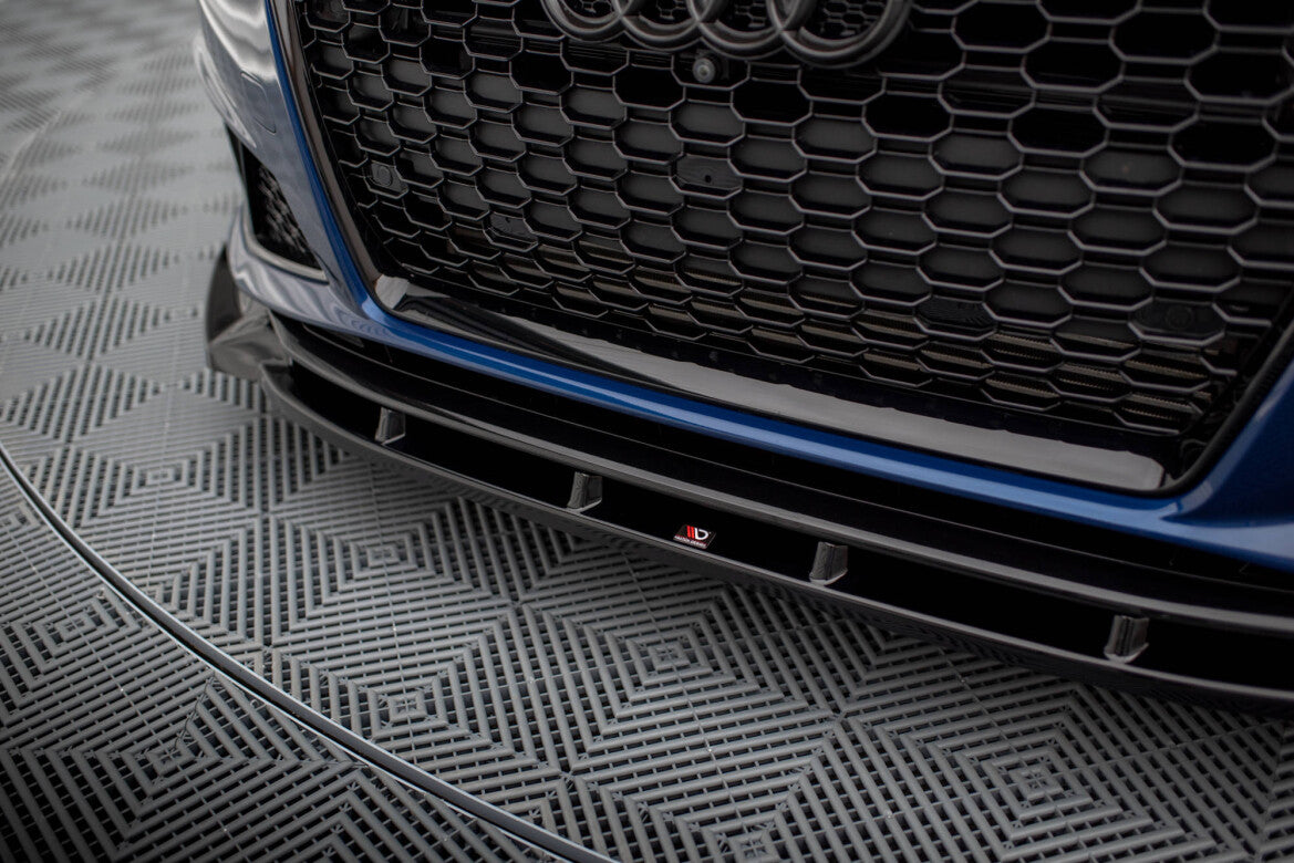 Frontlippe V.1 passend für Audi A4 Competition B9 schwarz Hochglanz