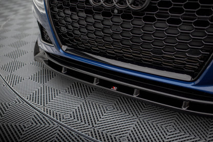Frontlippe V.1 passend für Audi A4 Competition B9 schwarz Hochglanz