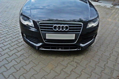 Frontlippe V.1 passend für Audi A4 Limousine / Avant B8 schwarz Hochglanz