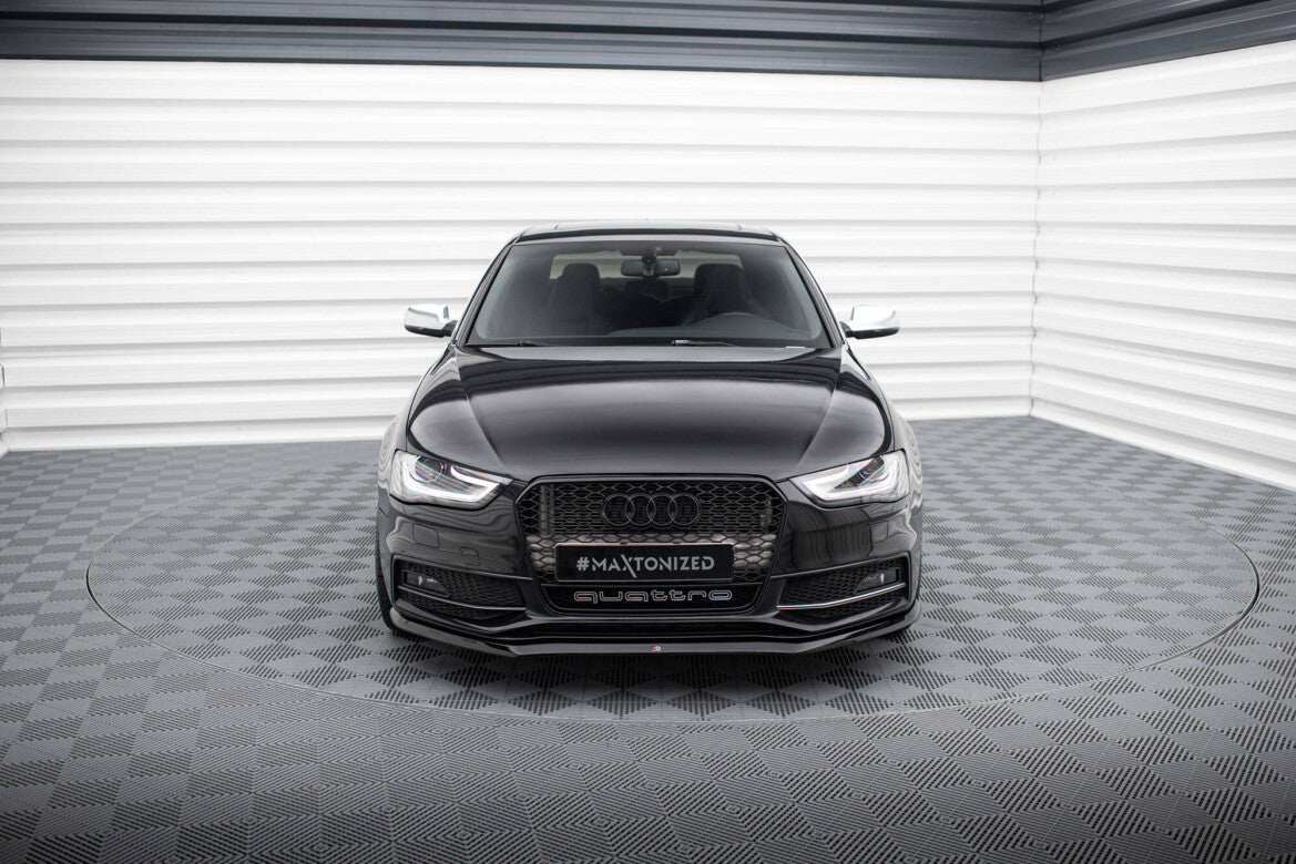 Frontlippe V.1 passend für Audi A4 S-Line / S4 B8 FL schwarz Hochglanz
