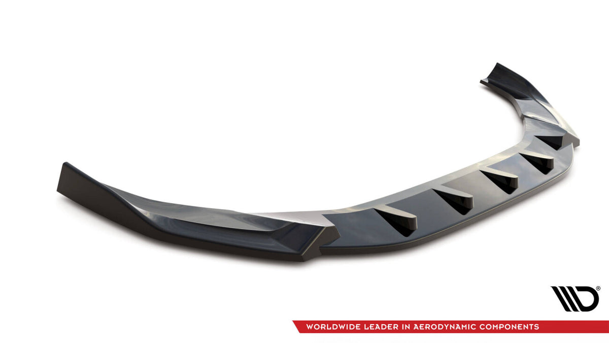 Frontlippe V.1 passend für Audi A4 S-Line / S4 B9 FL schwarz Hochglanz