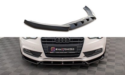 Frontlippe V.1 passend für Audi A5 Coupe / Sportback 8T FL schwarz Hochglanz