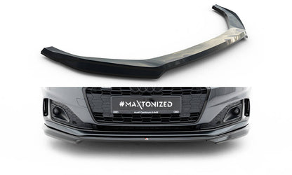 Frontlippe V.1 passend für Audi A5 F5 FL schwarz Hochglanz