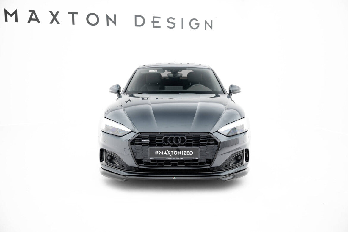 Frontlippe V.1 passend für Audi A5 F5 FL schwarz Hochglanz