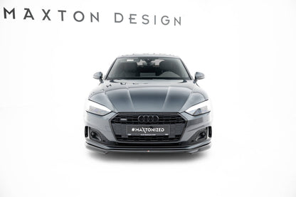 Frontlippe V.1 passend für Audi A5 F5 FL schwarz Hochglanz