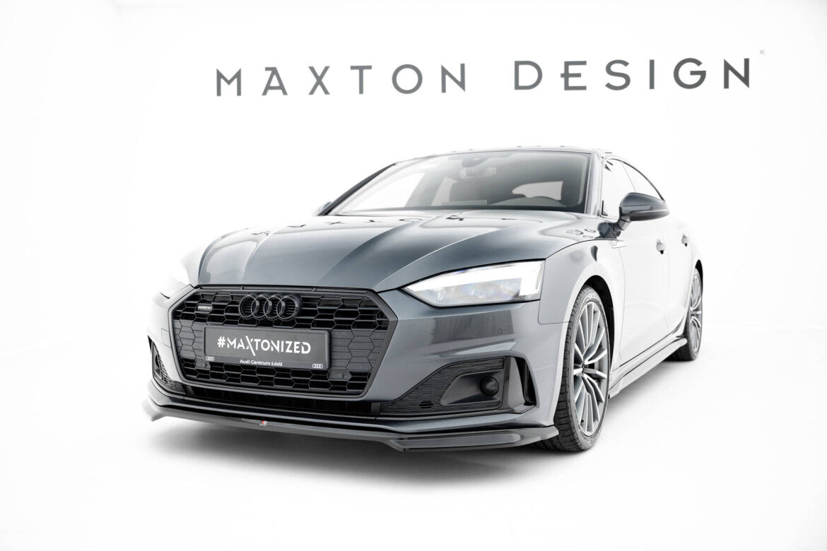 Frontlippe V.1 passend für Audi A5 F5 FL schwarz Hochglanz