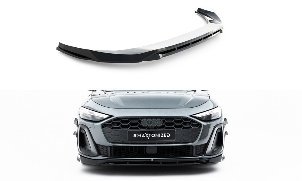 Frontlippe V.1 passend für Audi A5 S-Line / S5 Limousine / Avant B10 schwarz Hochglanz