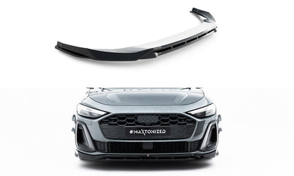 Frontlippe V.1 passend für Audi A5 S-Line / S5 Limousine / Avant B10 schwarz Hochglanz