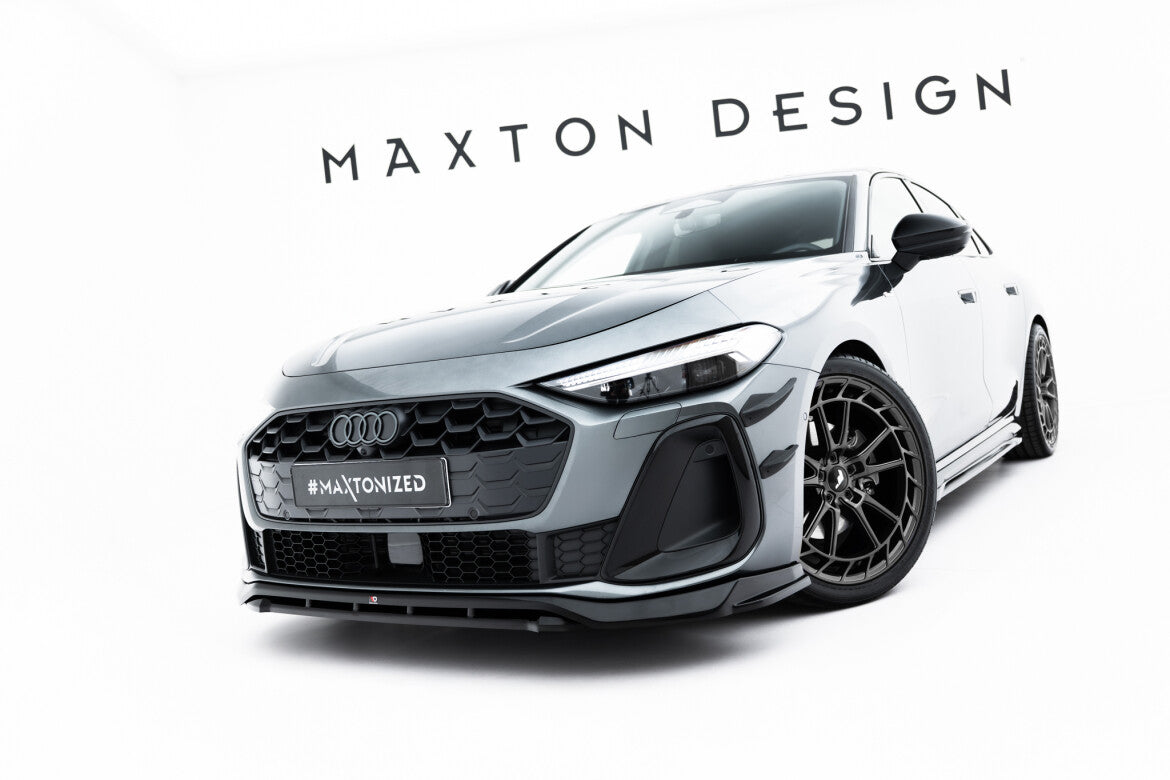 Frontlippe V.1 passend für Audi A5 S-Line / S5 Limousine / Avant B10 schwarz Hochglanz