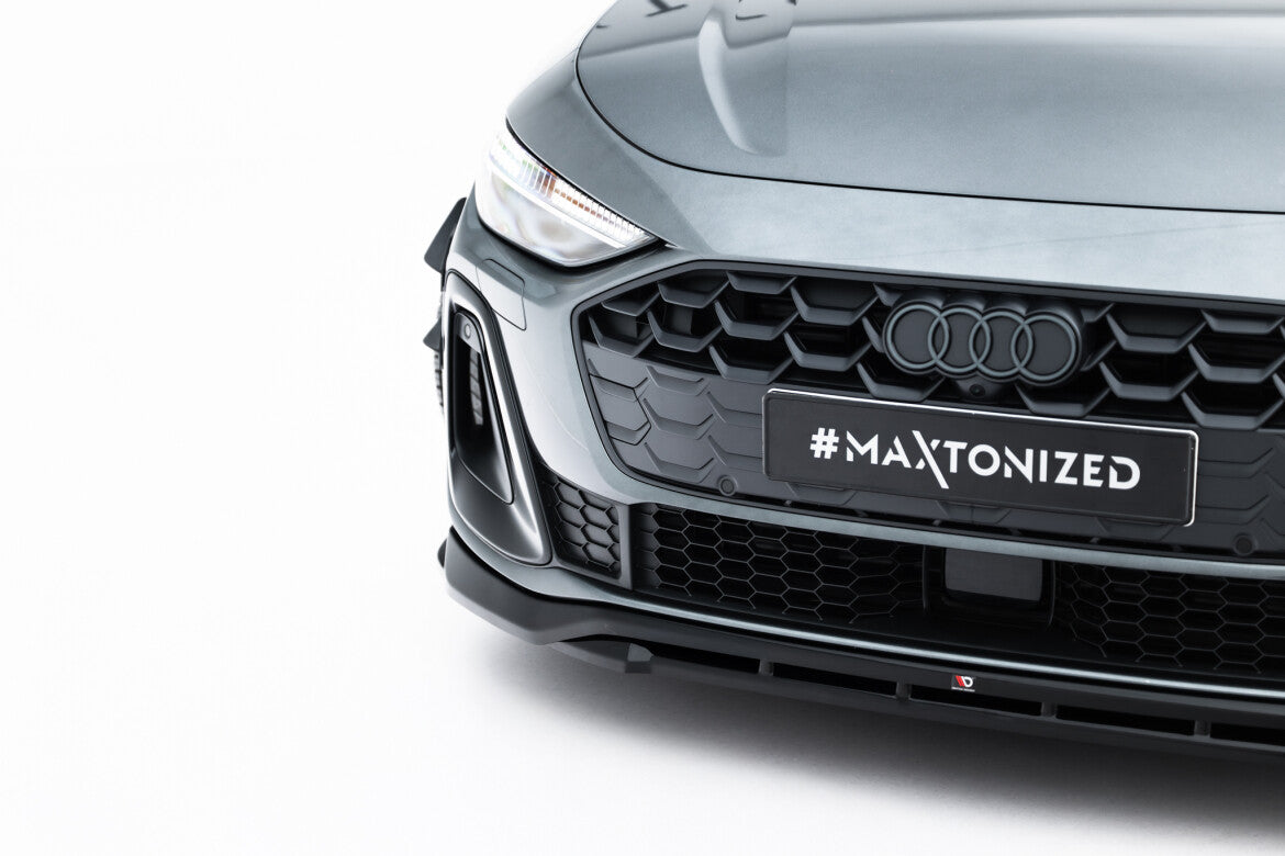 Frontlippe V.1 passend für Audi A5 S-Line / S5 Limousine / Avant B10 schwarz Hochglanz