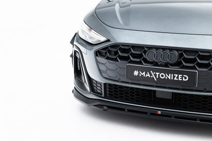 Frontlippe V.1 passend für Audi A5 S-Line / S5 Limousine / Avant B10 schwarz Hochglanz