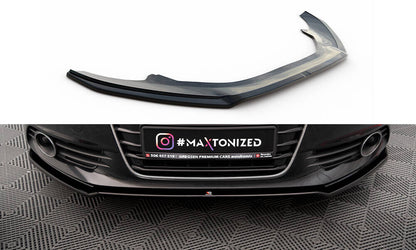 Frontlippe V.1 passend für Audi A6 C7 schwarz Hochglanz