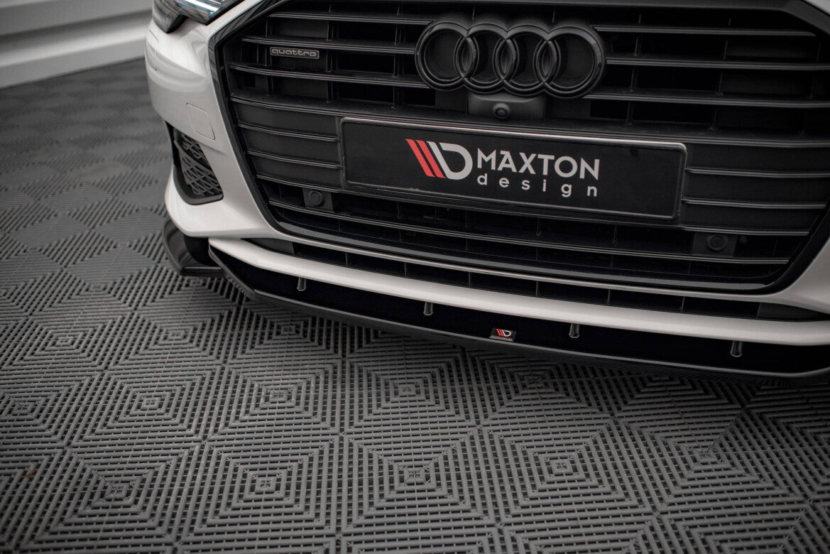 Frontlippe V.1 passend für Audi A6 C8 schwarz Hochglanz