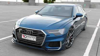 Frontlippe V.1 passend für Audi A6 S-Line / S6 C8 / C8 FL schwarz Hochglanz