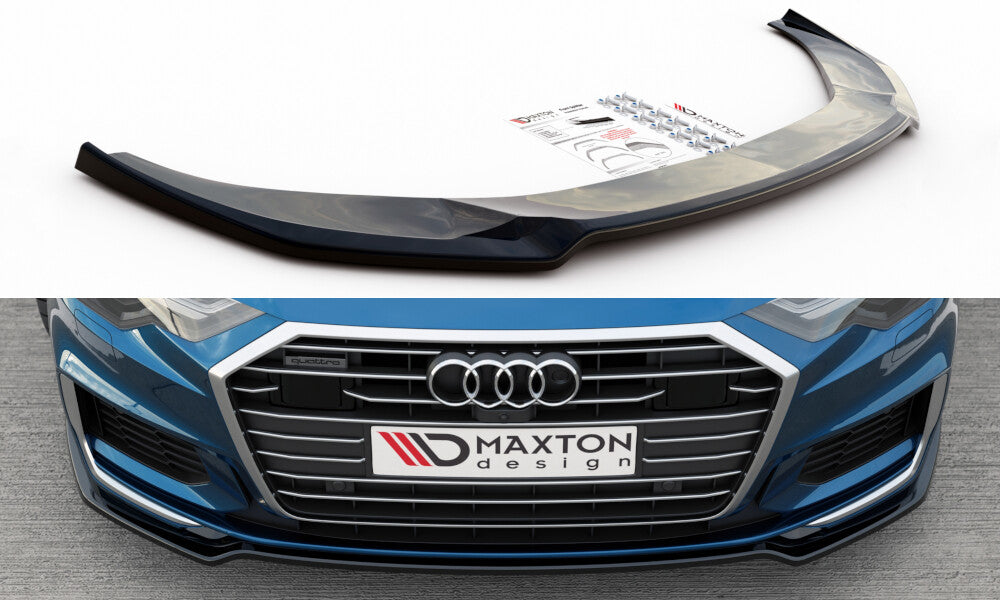 Frontlippe V.1 passend für Audi A6 S-Line / S6 C8 / C8 FL schwarz Hochglanz