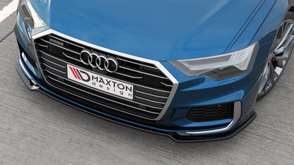 Frontlippe V.1 passend für Audi A6 S-Line / S6 C8 / C8 FL schwarz Hochglanz