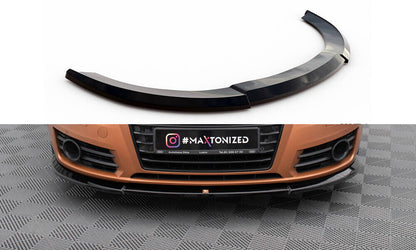 Frontlippe V.1 passend für Audi A7 C7 schwarz Hochglanz