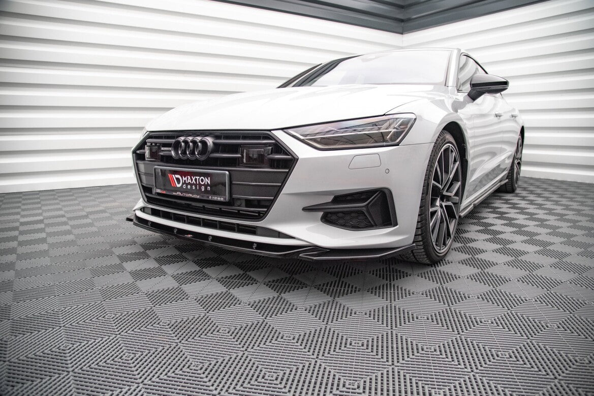 Frontlippe V.1 passend für Audi A7 C8 schwarz Hochglanz