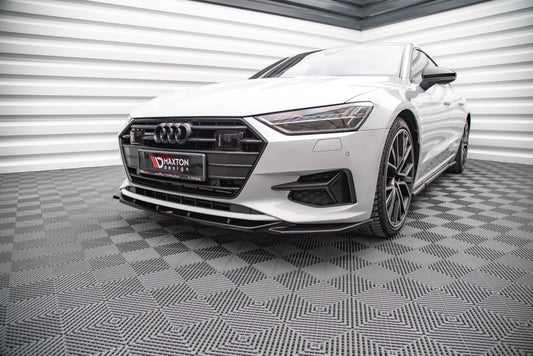 Frontlippe V.1 passend für Audi A7 C8 schwarz Hochglanz
