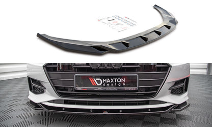 Frontlippe V.1 passend für Audi A7 C8 schwarz Hochglanz