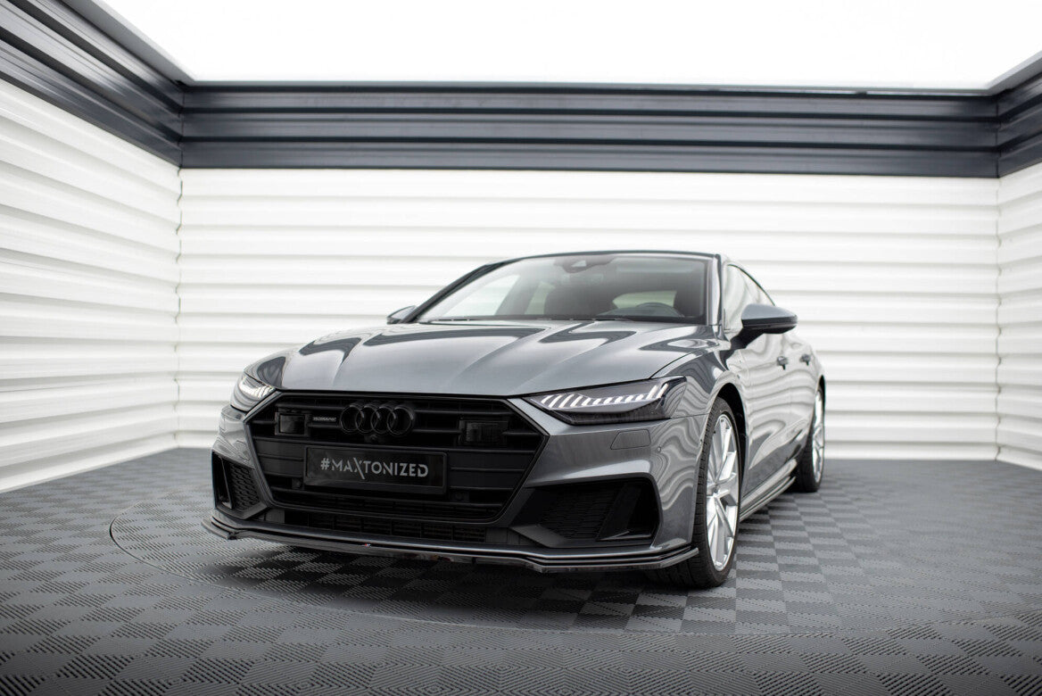 Frontlippe V.1 passend für Audi A7 S-Line C8 / S7 C8 / C8 FL / S7 FL schwarz Hochglanz