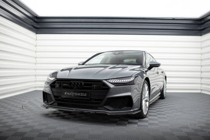 Frontlippe V.1 passend für Audi A7 S-Line C8 / S7 C8 / C8 FL / S7 FL schwarz Hochglanz