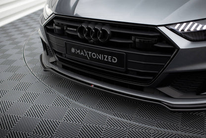 Frontlippe V.1 passend für Audi A7 S-Line C8 / S7 C8 / C8 FL / S7 FL schwarz Hochglanz