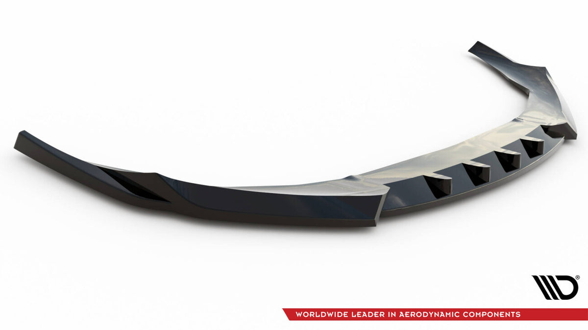 Frontlippe V.1 passend für Audi e-Tron GT / RS GT Mk1 schwarz Hochglanz