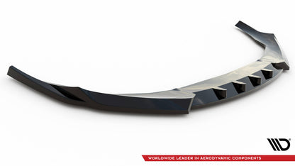 Frontlippe V.1 passend für Audi e-Tron GT / RS GT Mk1 schwarz Hochglanz
