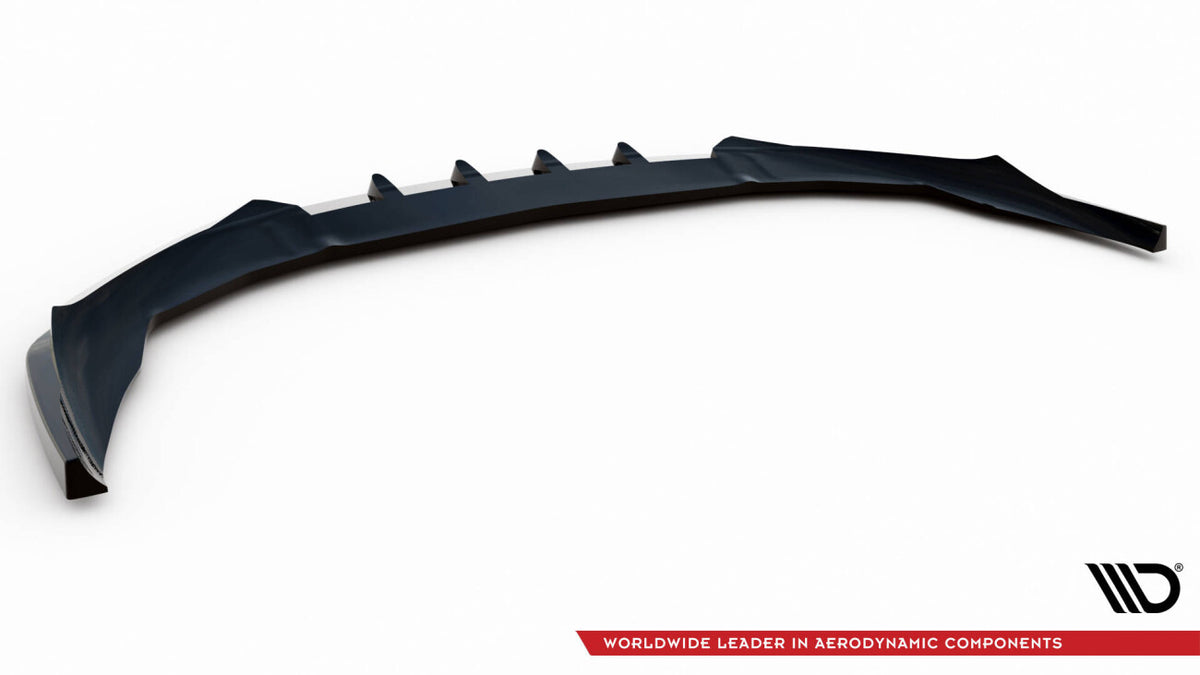 Frontlippe V.1 passend für Audi e-Tron GT / RS GT Mk1 schwarz Hochglanz