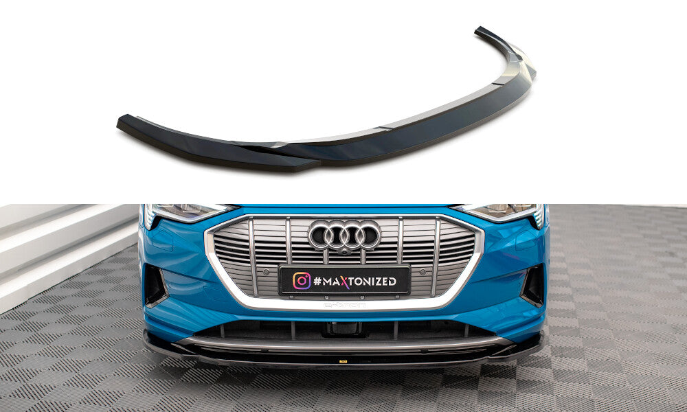 Frontlippe V.1 passend für Audi e-tron schwarz Hochglanz