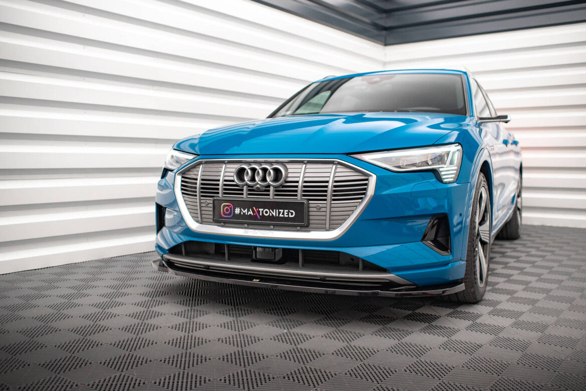 Frontlippe V.1 passend für Audi e-tron schwarz Hochglanz