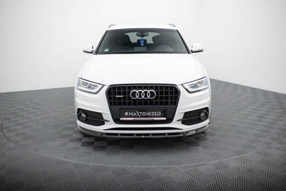 Frontlippe V.1 passend für Audi Q3 S-line 8U schwarz Hochglanz