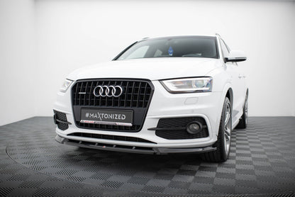 Frontlippe V.1 passend für Audi Q3 S-line 8U schwarz Hochglanz