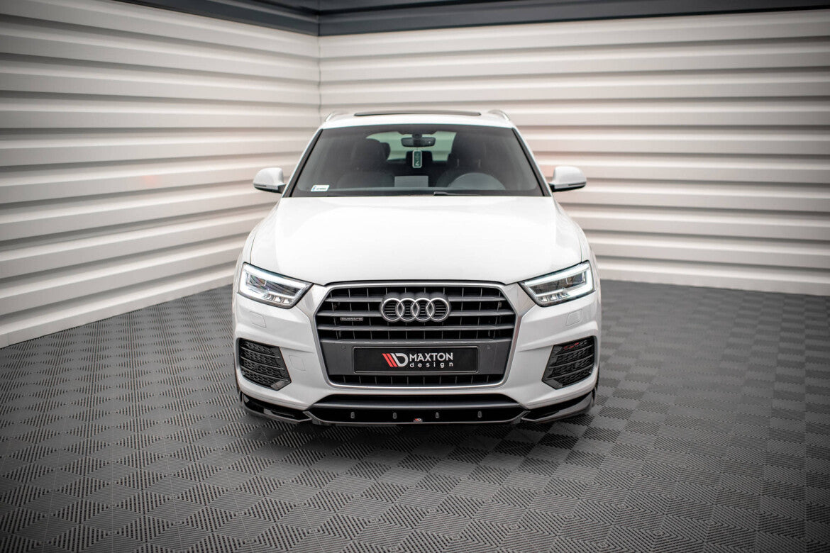 Frontlippe V.1 passend für Audi Q3 Sport 8U FL schwarz Hochglanz