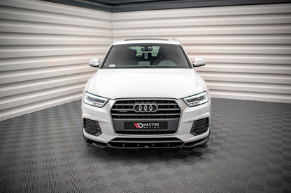 Frontlippe V.1 passend für Audi Q3 Sport 8U FL schwarz Hochglanz