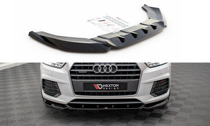 Frontlippe V.1 passend für Audi Q3 Sport 8U FL schwarz Hochglanz