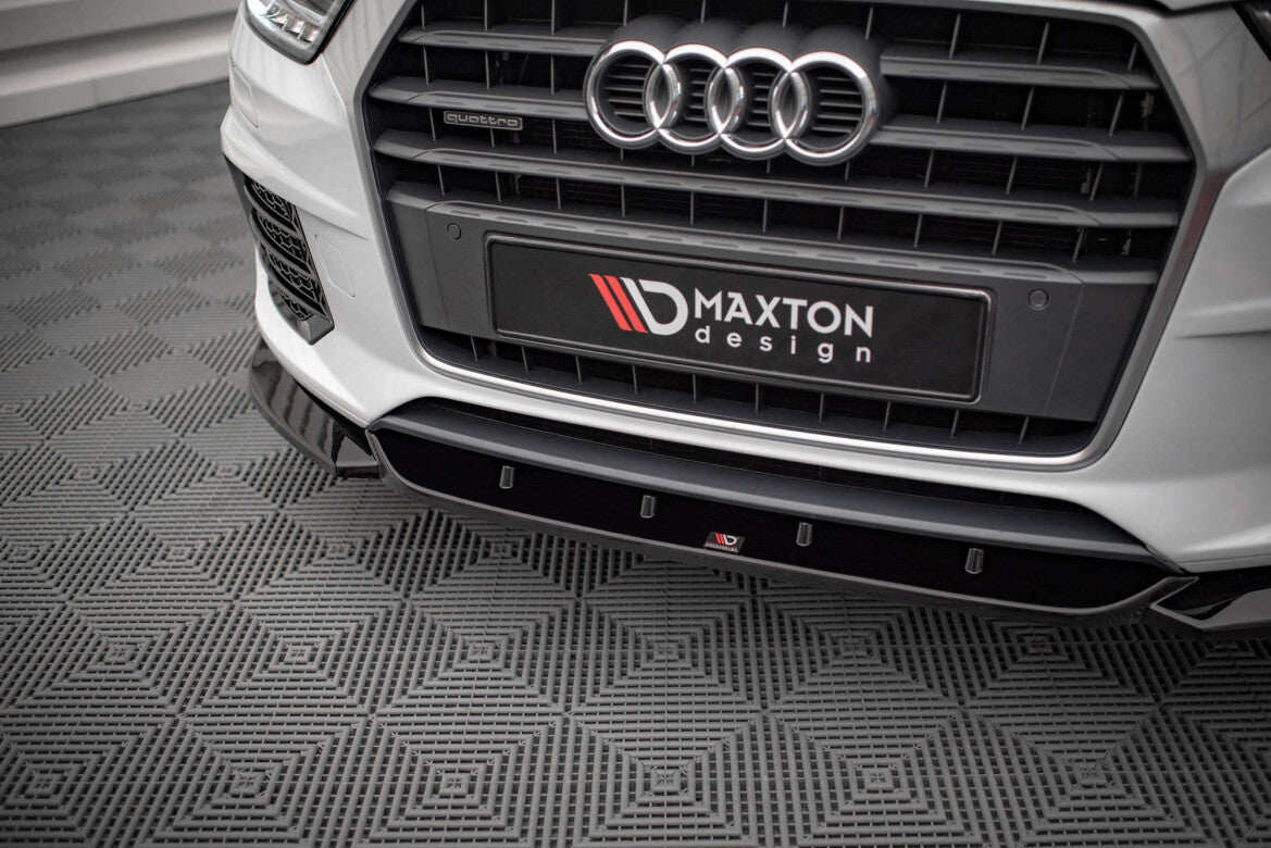 Frontlippe V.1 passend für Audi Q3 Sport 8U FL schwarz Hochglanz