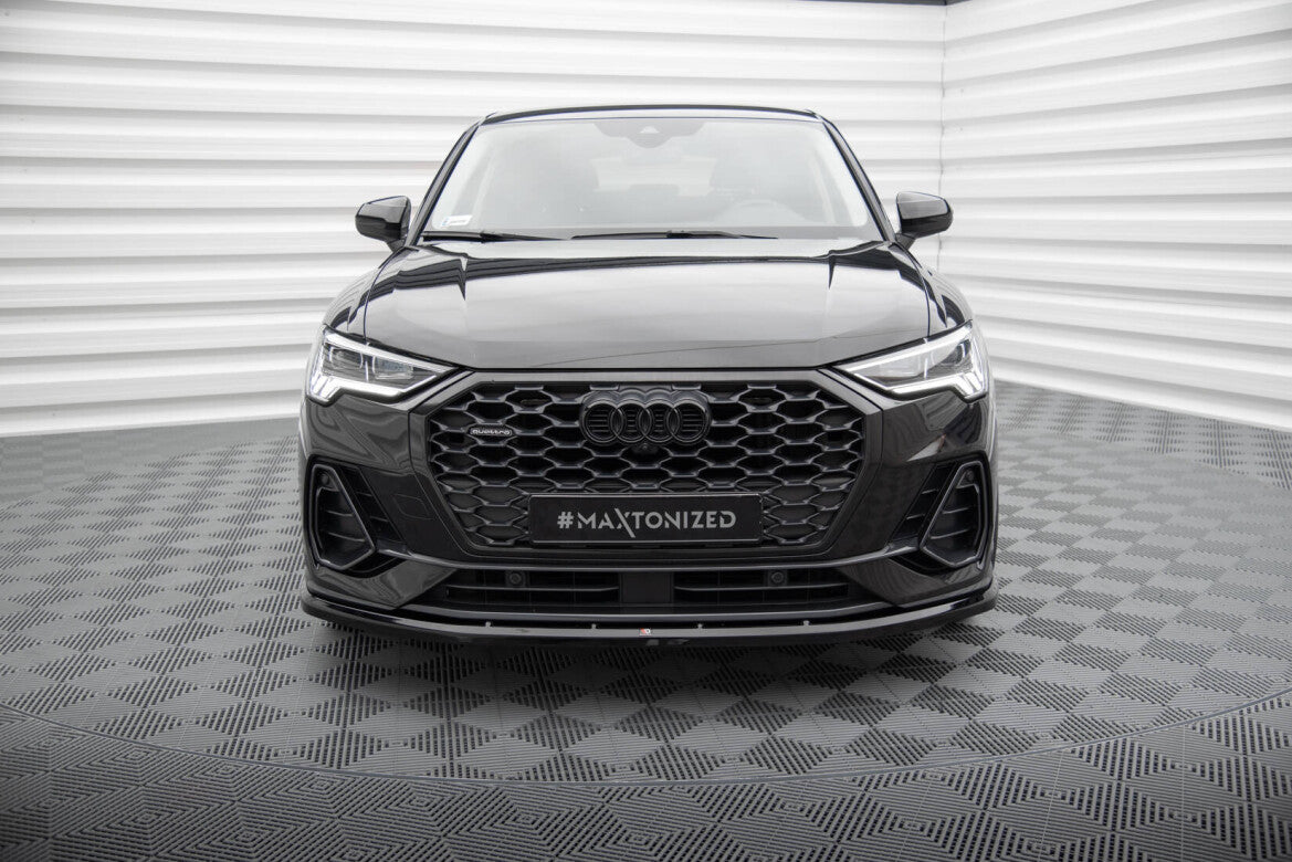 Frontlippe V.1 passend für Audi Q3 Sportback F3 schwarz Hochglanz