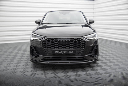 Frontlippe V.1 passend für Audi Q3 Sportback F3 schwarz Hochglanz