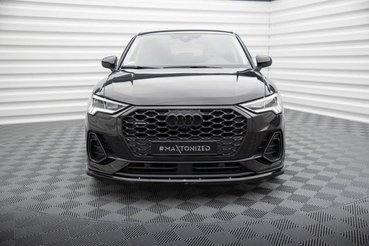 Frontlippe V.1 passend für Audi Q3 Sportback F3 schwarz Hochglanz
