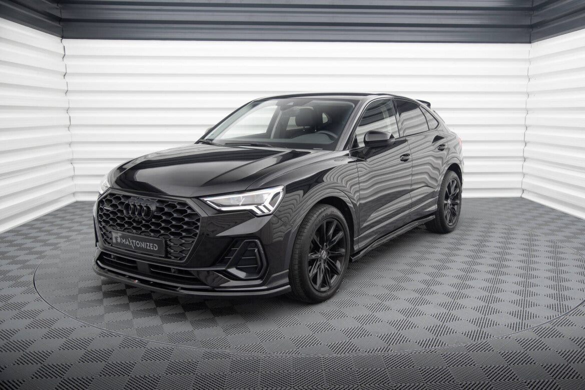 Frontlippe V.1 passend für Audi Q3 Sportback F3 schwarz Hochglanz
